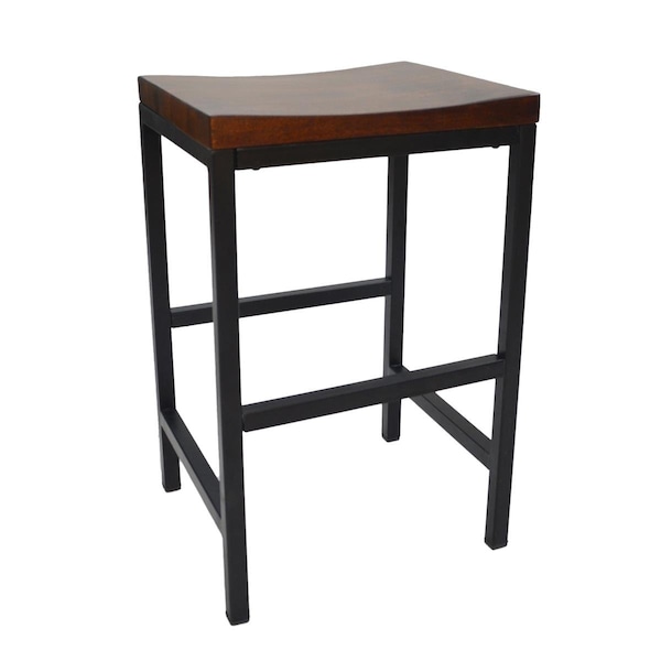 Guest Room 24 in. Aileen Counter Stool Chestnut & Black GU2549219 - main